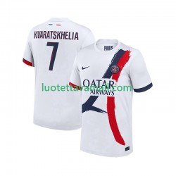 Miehet Paris Saint-Germain Khvicha Kvaratskhelia 7 2025-2026 Lyhythihainen Fanipaita ,Vieras