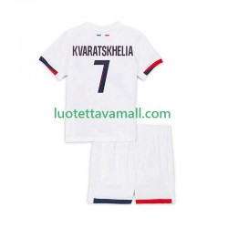 Lapset Paris Saint-Germain Khvicha Kvaratskhelia 7 2025-2026 Lyhythihainen Fanipaita ,Vieras