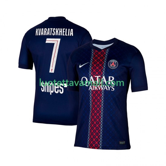 Miehet Paris Saint-Germain Khvicha Kvaratskhelia 7 2025-2026 Lyhythihainen Fanipaita ,Koti