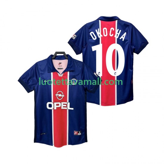 Miehet Paris Saint-Germain OKOCHA 10 Retro 1998 1999 Lyhythihainen Fanipaita ,Koti