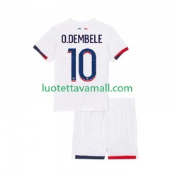 Lapset Paris Saint-Germain Ousmane Dembele 10 2025-2026 Lyhythihainen Fanipaita ,Vieras