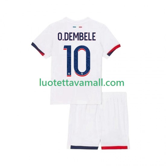 Lapset Paris Saint-Germain Ousmane Dembele 10 2025-2026 Lyhythihainen Fanipaita ,Vieras