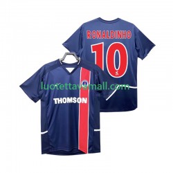 Miehet Paris Saint-Germain RONALDINHO 10 Retro 2002 2003 Lyhythihainen Fanipaita ,Koti