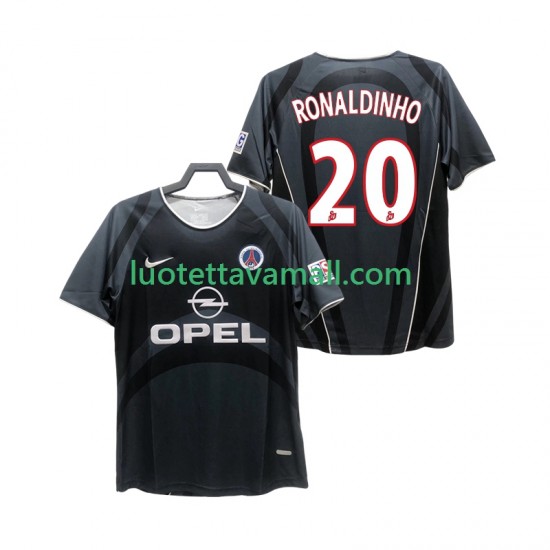 Miehet Paris Saint-Germain RONALDINHO 20 Retro 2001 2002 Lyhythihainen Fanipaita ,Kolmas