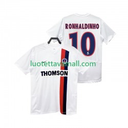 Miehet Paris Saint-Germain RONHALDINHO 10 Retro 2002 2003 Lyhythihainen Fanipaita ,Vieras
