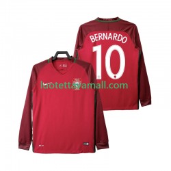 Miehet Portugali BERNARDO 10 Retro 2016 Pitkähihainen Fanipaita ,Koti