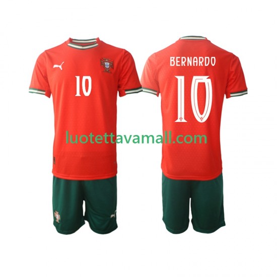 Lapset Portugali Bernardo Silva 10 2025-2026 Lyhythihainen Fanipaita ,Koti