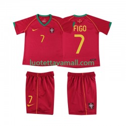 Lapset Portugali FIGO 7 Retro 2006 Lyhythihainen Fanipaita ,Koti