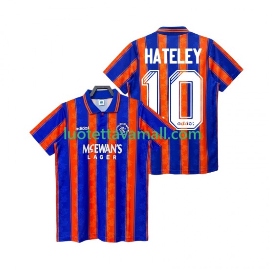 Miehet Rangers HATELEY 10 Retro 1993 1994 Lyhythihainen Fanipaita ,Vieras