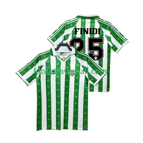 Miehet Real Betis FINIDI 25 Retro 1996 1997 Lyhythihainen Fanipaita ,Koti