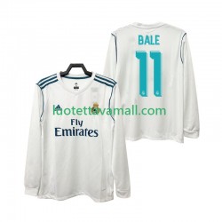 Miehet Real Madrid BALE 11 Retro 2017 2018 Pitkähihainen Fanipaita ,Koti