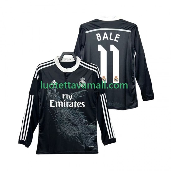 Miehet Real Madrid BALE 11 Retro 2014 2015 Pitkähihainen Fanipaita ,Kolmas