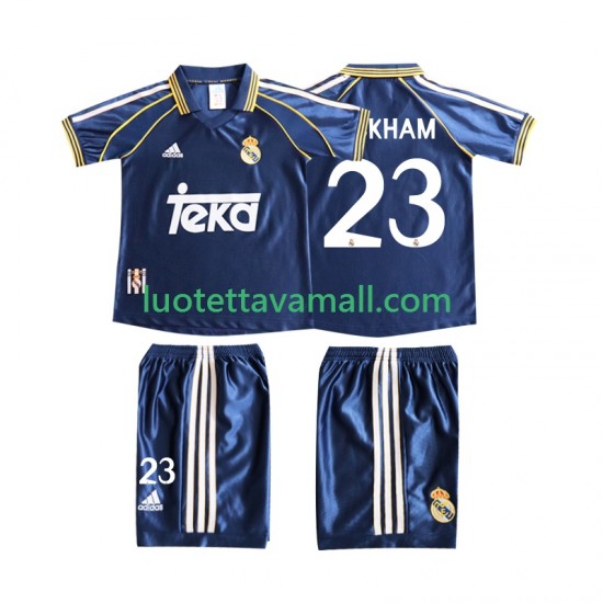 Lapset Real Madrid BECERHAM 23 Retro 1998 1999 Lyhythihainen Fanipaita ,Kolmas
