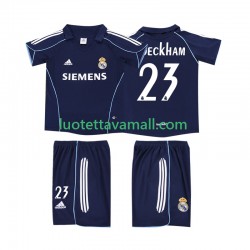 Lapset Real Madrid BECKHAM 23 Retro 2005 2006 Lyhythihainen Fanipaita ,Vieras