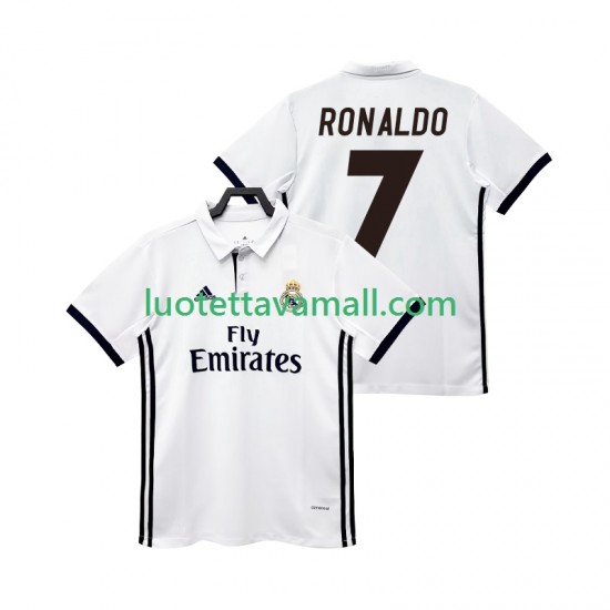 Miehet Real Madrid CRISTIANO RONALDO 7 Retro 2017 2018 Lyhythihainen Fanipaita ,Koti