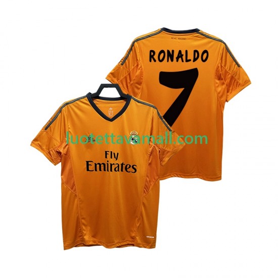 Miehet Real Madrid CRISTIANO RONALDO 7 Retro 2013 2014 Lyhythihainen Fanipaita ,Kolmas