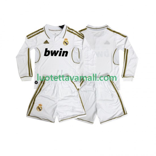 Lapset Real Madrid Retro 2011 2012 Pitkähihainen Fanipaita ,Koti