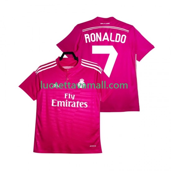 Miehet Real Madrid Cristiano Ronaldo 7 Retro 2014 2015 Lyhythihainen Fanipaita ,Vieras