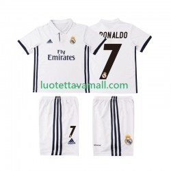 Lapset Real Madrid Cristiano Ronaldo 7 Retro 2016 2017 Lyhythihainen Fanipaita ,Koti