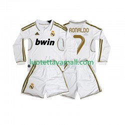 Lapset Real Madrid Cristiano Ronaldo 7 Retro 2011 2012 Pitkähihainen Fanipaita ,Koti