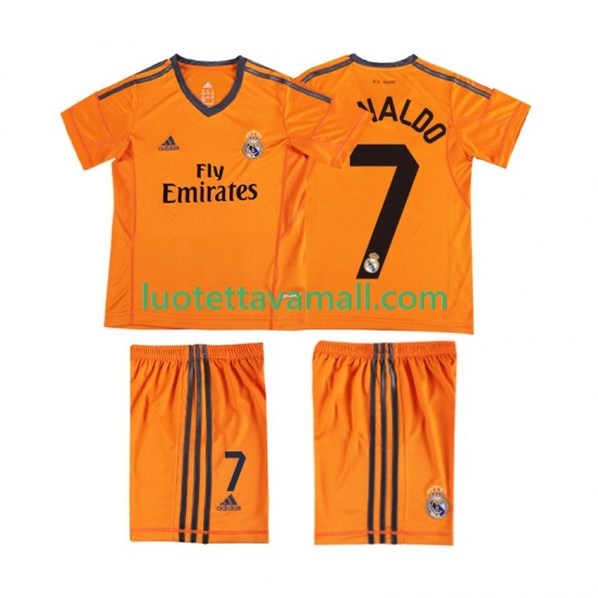 Lapset Real Madrid Cristiano Ronaldo 7 Retro 2013 2014 Lyhythihainen Fanipaita ,Kolmas