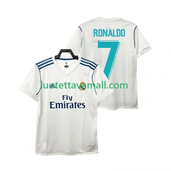Miehet Real Madrid Cristiano Ronaldo 7 Retro 2017 Lyhythihainen Fanipaita ,Koti