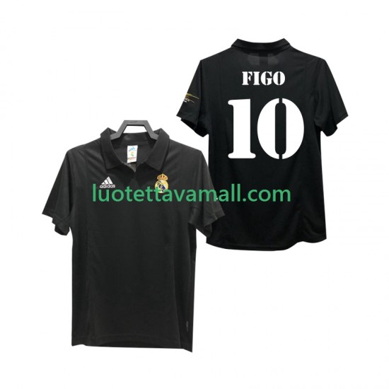 Miehet Real Madrid FIGO 10 Retro 2002 2003 Lyhythihainen Fanipaita ,Vieras