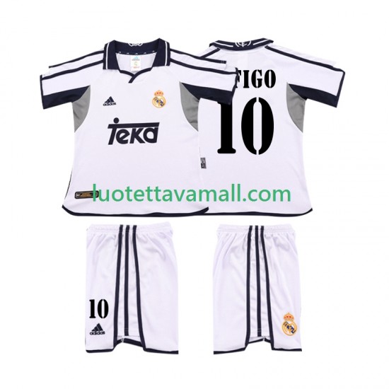 Lapset Real Madrid FIGO 10 Retro 2001 2002 Lyhythihainen Fanipaita ,Koti