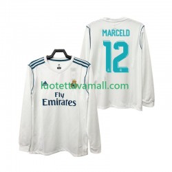 Miehet Real Madrid MARCELD 12 Retro 2017 2018 Pitkähihainen Fanipaita ,Koti