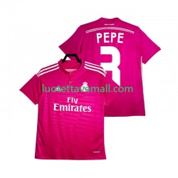 Miehet Real Madrid PEPE 3 Retro 2014 2015 Lyhythihainen Fanipaita ,Vieras