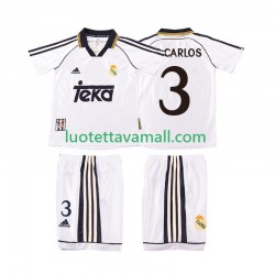 Lapset Real Madrid R CARLOS 3 Retro 1998 2000 Lyhythihainen Fanipaita ,Koti