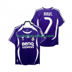 Miehet Real Madrid RAUL 7 Retro 2006 2007 Lyhythihainen Fanipaita ,Vieras