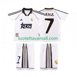 Lapset Real Madrid RAUL 7 Retro 1998 2000 Lyhythihainen Fanipaita ,Koti
