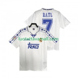 Miehet Real Madrid RAUL 7 Retro 1996 1997 Lyhythihainen Fanipaita ,Koti