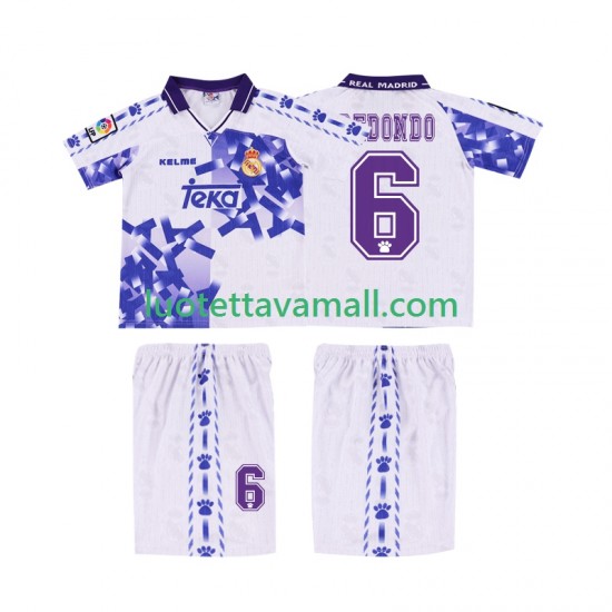 Lapset Real Madrid REDONDO 6 Retro 1996 1997 Lyhythihainen Fanipaita ,Kolmas