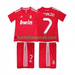 Lapset Real Madrid RONALDO 7 Retro 2011 2012 Lyhythihainen Fanipaita ,Kolmas