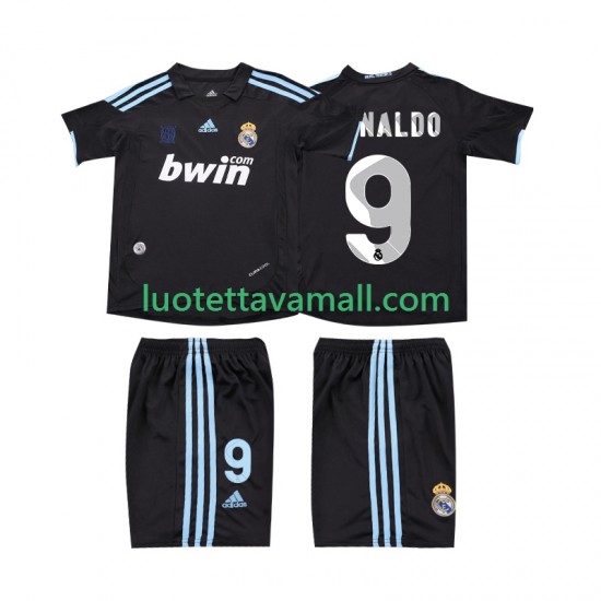 Lapset Real Madrid RONALDO 9 Retro 2009 2010 Lyhythihainen Fanipaita ,Vieras