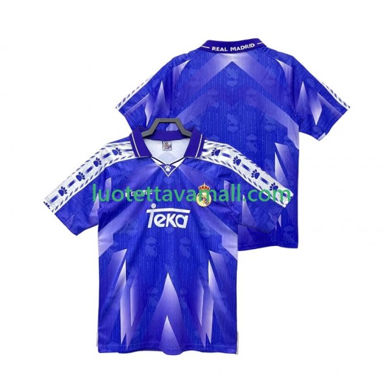 Miehet Real Madrid Retro 1996 1997 Lyhythihainen Fanipaita ,Vieras