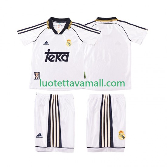 Lapset Real Madrid Retro 1998 2000 Lyhythihainen Fanipaita ,Koti