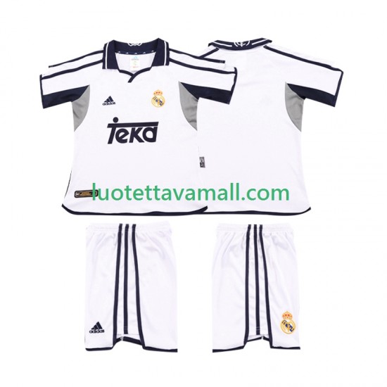 Lapset Real Madrid Retro 2001 2002 Lyhythihainen Fanipaita ,Koti