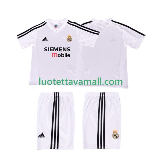 Lapset Real Madrid Retro 2004 20025 Lyhythihainen Fanipaita ,Koti