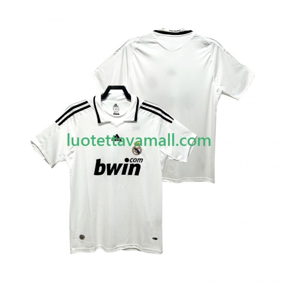 Miehet Real Madrid Retro 2008 2009 Lyhythihainen Fanipaita ,Koti