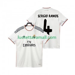Miehet Real Madrid SERGIO RAMOS 4 Retro 2013 2014 Lyhythihainen Fanipaita ,Koti