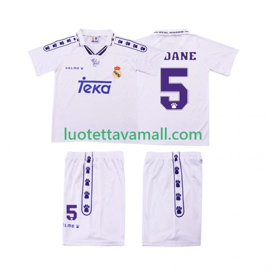 Lapset Real Madrid ZIDANE 5 Retro 1994 1996 Lyhythihainen Fanipaita ,Koti