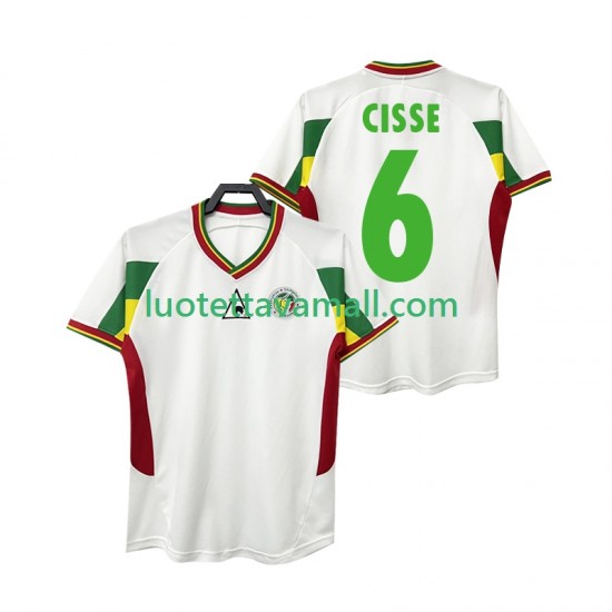 Miehet Senegal CISSE 6 Retro 2002 Lyhythihainen Fanipaita ,Koti