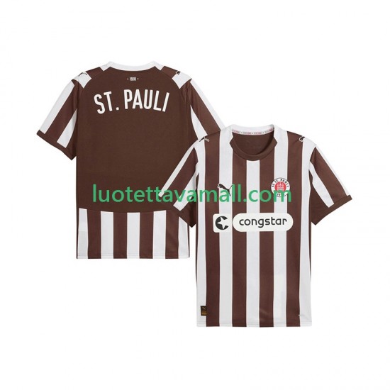 Miehet St. Pauli 2025-2026 Lyhythihainen Fanipaita ,Koti