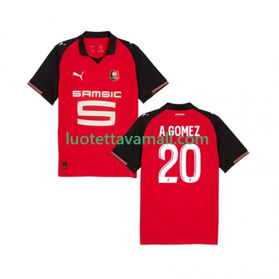 Miehet Stade Rennais Andres Gomez 20 2025-2026 Lyhythihainen Fanipaita ,Koti