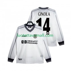 Miehet Tottenham Hotspur GINOLA 14 Retro 1997 1999 Pitkähihainen Fanipaita ,Koti
