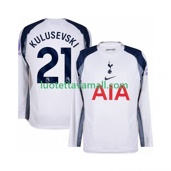 Miehet Tottenham Hotspur Kulusevski 21 2025-2026 Pitkähihainen Fanipaita ,Koti