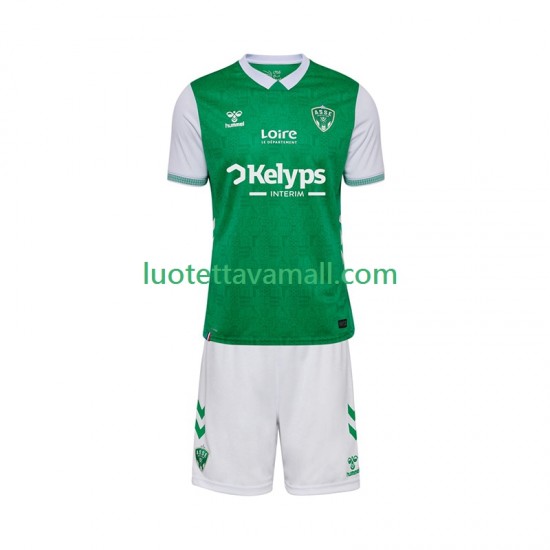 Lapset AS Saint-Etienne 2025-2026 Lyhythihainen Fanipaita ,Koti